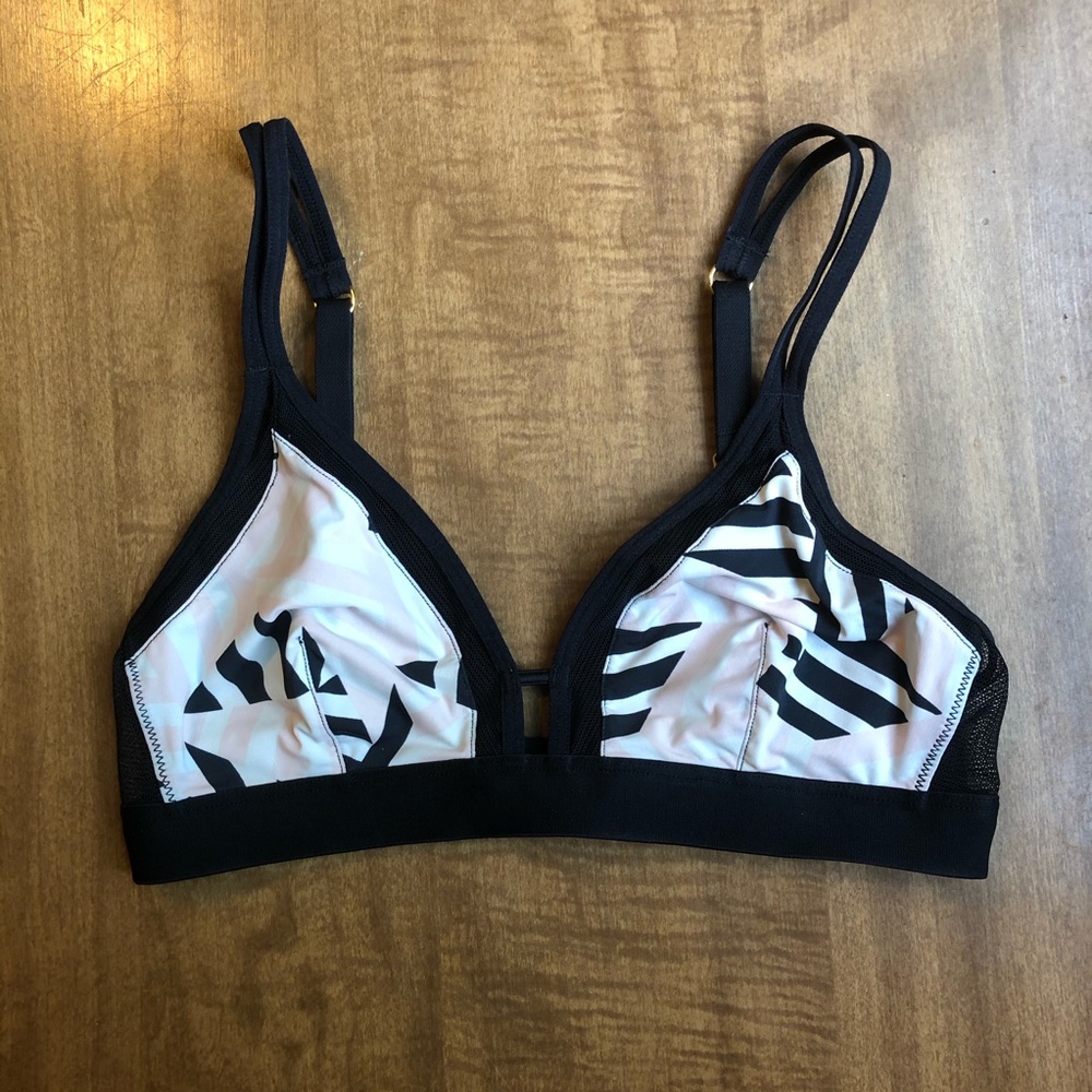 Lively mesh trim bralette, XS